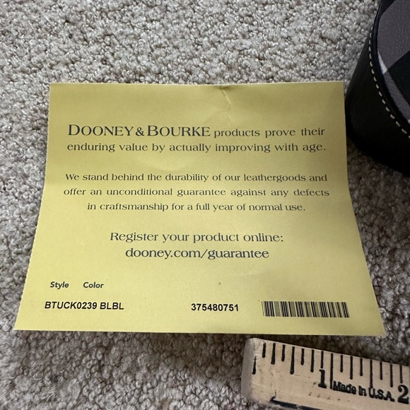 Dooney and Bourke Tucker Darcy satchel. Black and white checked - Picture 8 of 12